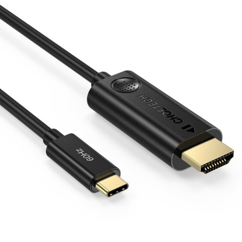 Kabel adapter przejściówka z USB Typ C - HDMI 2.0 4K 60Hz 1.8m czarny Kabel adapter przejściówka z USB Typ C - HDMI 2.0 4K 60Hz 1.8m czarny