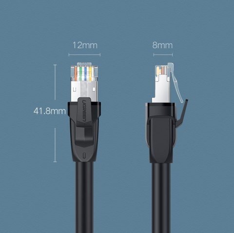 Patchcord kabel przewód sieciowy Ethernet RJ45 Cat 8 T568B 2m