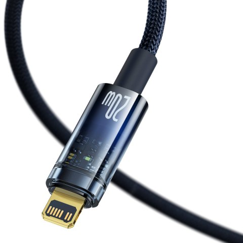 Explorer Series kabel przewód USB-C Iphone Lightning 20W 1m niebieski Explorer Series kabel przewód USB-C Iphone Lightning 20W 1m niebieski