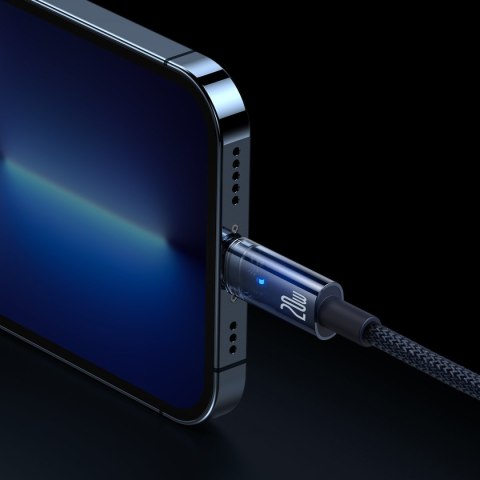 Explorer Series kabel przewód USB-C Iphone Lightning 20W 1m niebieski Explorer Series kabel przewód USB-C Iphone Lightning 20W 1m niebieski