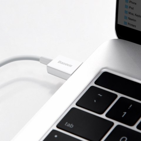 Superior kabel przewód USB Iphone Lightning 2.4A 25cm Biały Superior kabel przewód USB Iphone Lightning 2.4A 25cm Biały