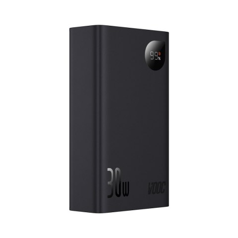Powerbank z wyświetlaczem 20000mAh 30W 2xUSB 1xUSB-C Quick Charge SCP VOOC czarny Powerbank z wyświetlaczem 20000mAh 30W 2xUSB 1xUSB-C Quick Charge SCP VOOC czarny