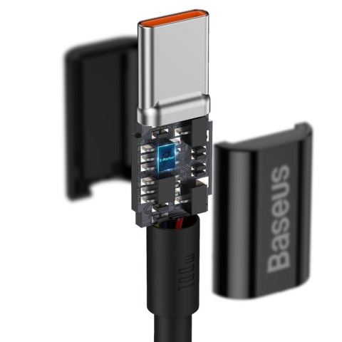 Kabel przewód Superior USB-C - USB-C szybkie ładowanie 100W 5A 2m - czarny Kabel przewód Superior USB-C - USB-C szybkie ładowanie 100W 5A 2m - czarny