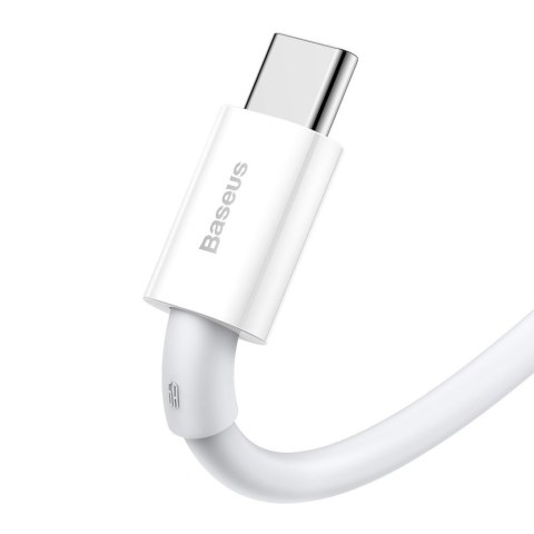 Kabel przewód Superior USB - USB-C 66W 6A 2m - biały Kabel przewód Superior USB - USB-C 66W 6A 2m - biały