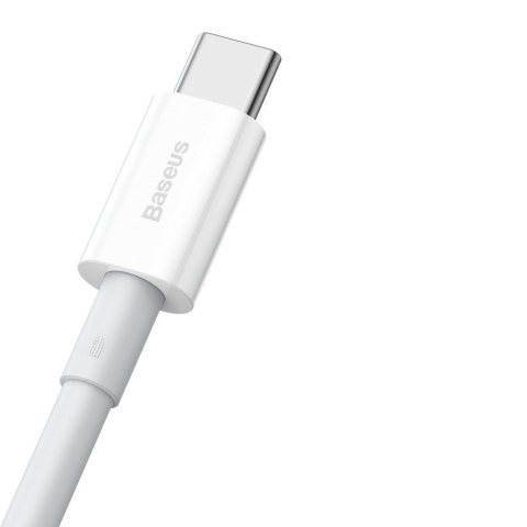 Kabel przewód Superior USB - USB-C 66W 6A 2m - biały Kabel przewód Superior USB - USB-C 66W 6A 2m - biały