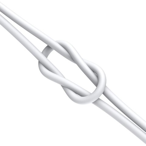 Kabel przewód Superior USB - USB-C 66W 6A 2m - biały Kabel przewód Superior USB - USB-C 66W 6A 2m - biały