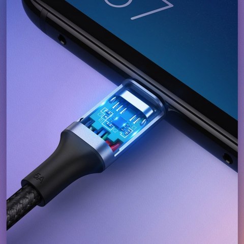 Kabel przewód USB-C - USB-C Power Delivery Quick Charge 1m - szary Kabel przewód USB-C - USB-C Power Delivery Quick Charge 1m - szary