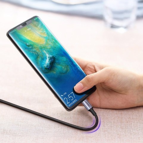 Kabel przewód USB-C - USB-C Power Delivery Quick Charge 1m - szary Kabel przewód USB-C - USB-C Power Delivery Quick Charge 1m - szary