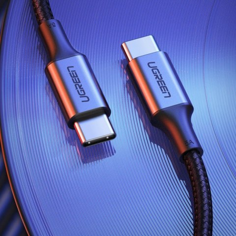 Kabel przewód USB-C - USB-C Power Delivery Quick Charge 1m - szary Kabel przewód USB-C - USB-C Power Delivery Quick Charge 1m - szary
