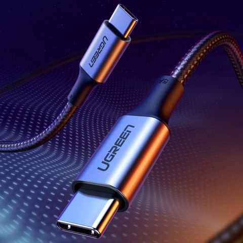 Kabel przewód USB-C - USB-C Power Delivery Quick Charge 1m - szary Kabel przewód USB-C - USB-C Power Delivery Quick Charge 1m - szary