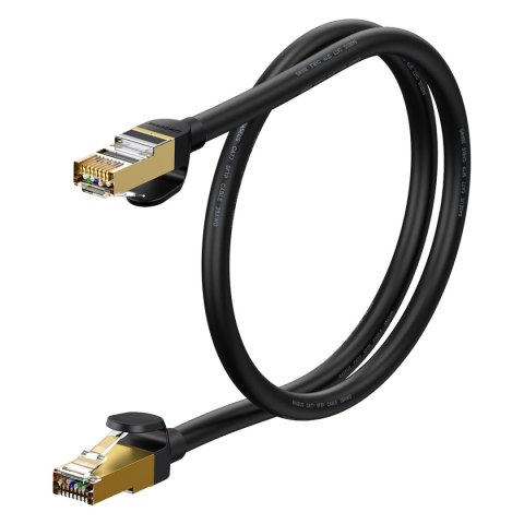 Szybki kabel sieciowy Patchcord RJ45 CAT 7 10Gbps 0.5m - czarny Szybki kabel sieciowy Patchcord RJ45 CAT 7 10Gbps 0.5m - czarny