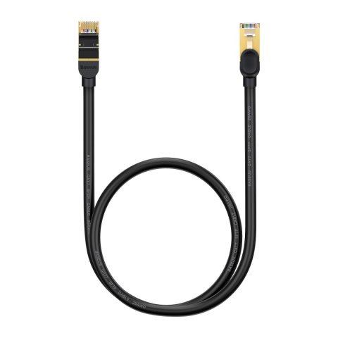 Szybki kabel sieciowy Patchcord RJ45 CAT 7 10Gbps 0.5m - czarny Szybki kabel sieciowy Patchcord RJ45 CAT 7 10Gbps 0.5m - czarny