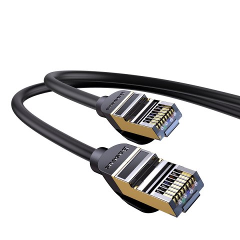 Szybki kabel sieciowy Patchcord RJ45 CAT 7 10Gbps 0.5m - czarny Szybki kabel sieciowy Patchcord RJ45 CAT 7 10Gbps 0.5m - czarny
