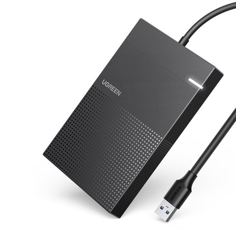Obudowa kieszeń na dysk twardy 2.5'' HDD SSD z kablem USB 1.5Gbps czarny Obudowa kieszeń na dysk twardy 2.5'' HDD SSD z kablem USB 1.5Gbps czarny