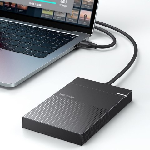 Obudowa kieszeń na dysk twardy 2.5'' HDD SSD z kablem USB 1.5Gbps czarny Obudowa kieszeń na dysk twardy 2.5'' HDD SSD z kablem USB 1.5Gbps czarny