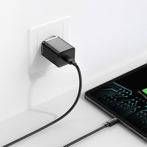 Super Si 1C szybka ładowarka USB-C 30W Power Delivery Quick Charge czarny Super Si 1C szybka ładowarka USB-C 30W Power Delivery Quick Charge czarny