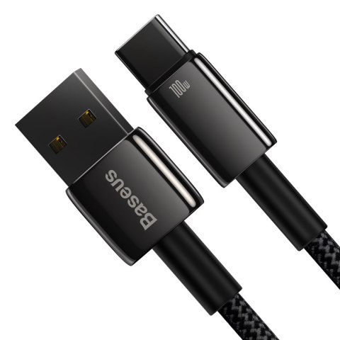 Mocny przewód kabel Tungsten Gold USB - USB-C 480Mb/s 100W 2m czarny Mocny przewód kabel Tungsten Gold USB - USB-C 480Mb/s 100W 2m czarny