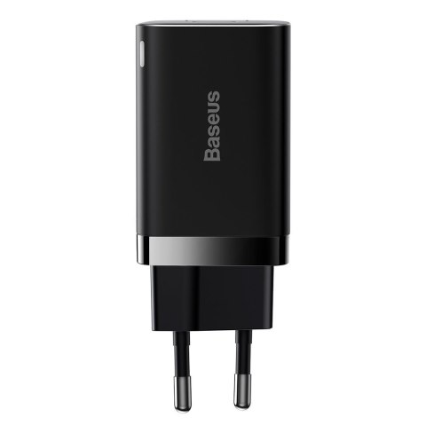 Szybka ładowarka sieciowa USB USB-C 30W PD QC Super Si Pro czarny Szybka ładowarka sieciowa USB USB-C 30W PD QC Super Si Pro czarny