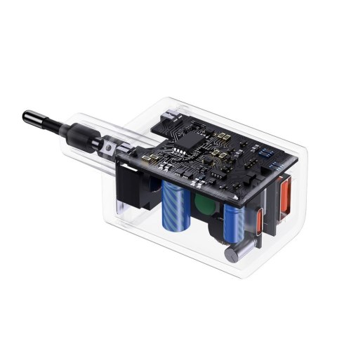 Szybka ładowarka sieciowa USB USB-C 30W PD QC Super Si Pro czarny Szybka ładowarka sieciowa USB USB-C 30W PD QC Super Si Pro czarny