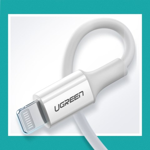 Kabel przewód do iPhone MFi USB-C - Lightning 20W 3A 1m biały Kabel przewód do iPhone MFi USB-C - Lightning 20W 3A 1m biały