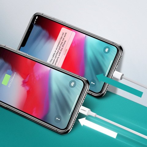 Kabel przewód do iPhone MFi USB-C - Lightning 20W 3A 1m biały Kabel przewód do iPhone MFi USB-C - Lightning 20W 3A 1m biały