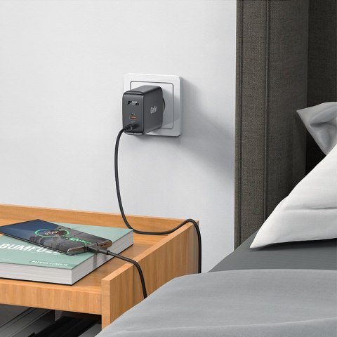 Ładowarka sieciowa A29 GaN dwa porty USB-C PD 50W biały Ładowarka sieciowa A29 GaN dwa porty USB-C PD 50W biały