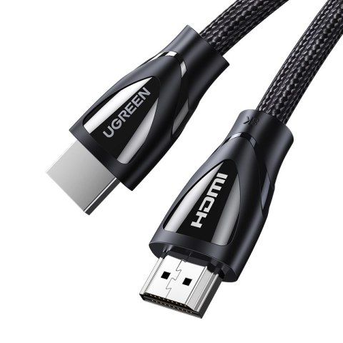 Kabel przewód HDMI 2.1 8K 60Hz 1.5m w oplocie bawełnianym czarny Kabel przewód HDMI 2.1 8K 60Hz 1.5m w oplocie bawełnianym czarny
