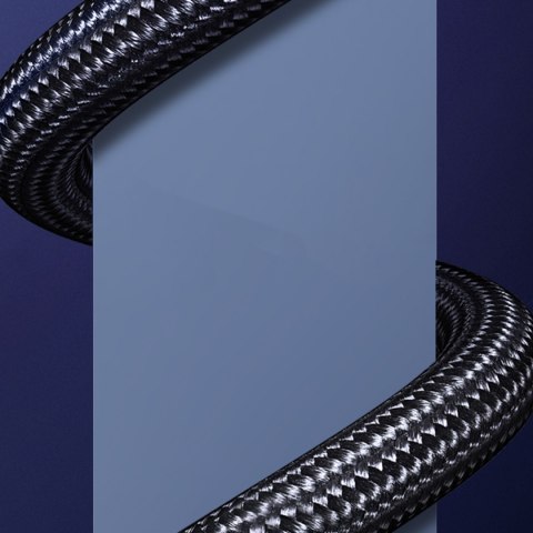Kabel przewód HDMI 2.1 8K 60Hz 1.5m w oplocie bawełnianym czarny Kabel przewód HDMI 2.1 8K 60Hz 1.5m w oplocie bawełnianym czarny