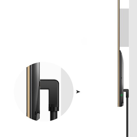 Kabel przewód HDMI 4K z wtyczką kątową 2m czarny Kabel przewód HDMI 4K z wtyczką kątową 2m czarny