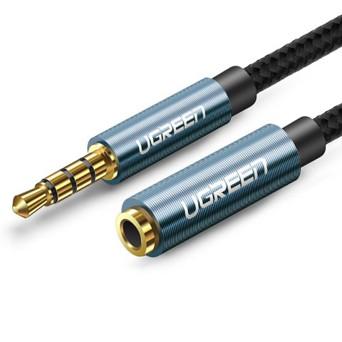 Przedłużacz adapter kabla słuchawek audio AUX mini jack 3.5 mm 2m niebieski Przedłużacz adapter kabla słuchawek audio AUX mini jack 3.5 mm 2m niebieski