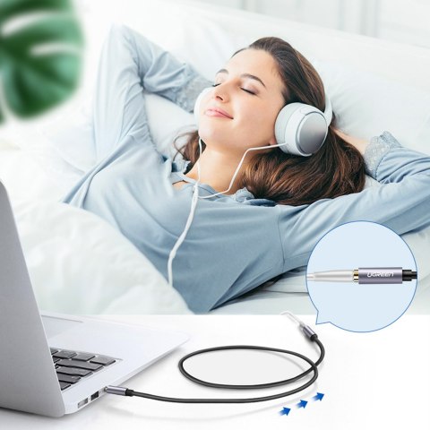 Przedłużacz adapter kabla słuchawek audio AUX mini jack 3.5 mm 2m niebieski Przedłużacz adapter kabla słuchawek audio AUX mini jack 3.5 mm 2m niebieski