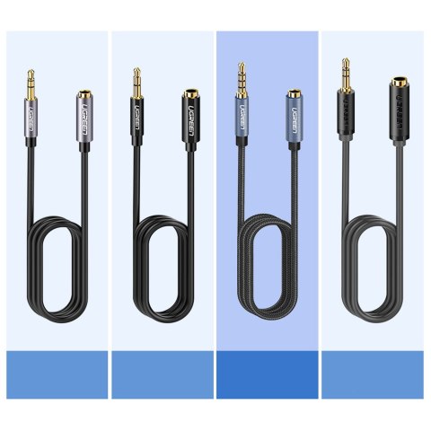 Przedłużacz adapter kabla słuchawek audio AUX mini jack 3.5 mm 2m niebieski Przedłużacz adapter kabla słuchawek audio AUX mini jack 3.5 mm 2m niebieski