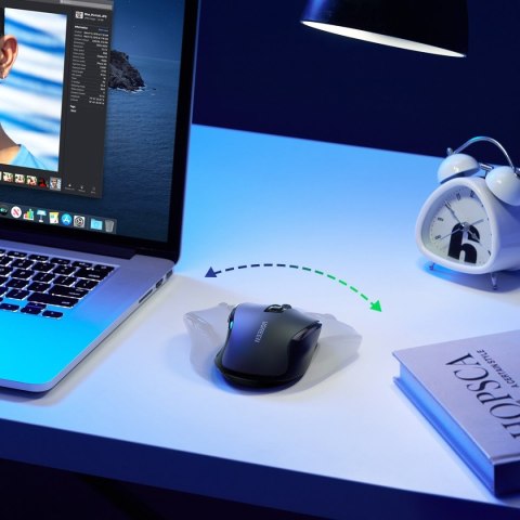 Optyczna mysz myszka bezprzewodowa USB 2.4GHz / Bluetooth 5.0 4000 DPI czarny Optyczna mysz myszka bezprzewodowa USB 2.4GHz / Bluetooth 5.0 4000 DPI czarny