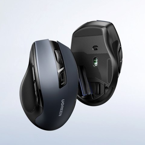 Optyczna mysz myszka bezprzewodowa USB 2.4GHz / Bluetooth 5.0 4000 DPI czarny Optyczna mysz myszka bezprzewodowa USB 2.4GHz / Bluetooth 5.0 4000 DPI czarny