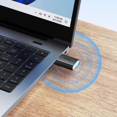 Zewnętrzna karta sieciowa USB WiFi 2.4GHz 5GHz 650Mb/s czarna Zewnętrzna karta sieciowa USB WiFi 2.4GHz 5GHz 650Mb/s czarna