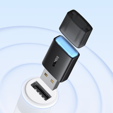 Zewnętrzna karta sieciowa USB WiFi 2.4GHz 5GHz 650Mb/s czarna Zewnętrzna karta sieciowa USB WiFi 2.4GHz 5GHz 650Mb/s czarna