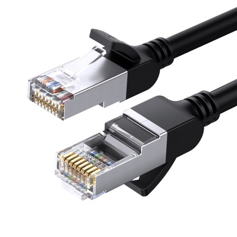 Kabel sieciowy patchcord RJ45 Ethernet Cat 6 U/UTP okrągły 2m - czarny Kabel sieciowy patchcord RJ45 Ethernet Cat 6 U/UTP okrągły 2m - czarny