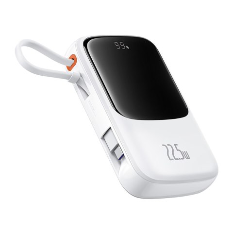 Power bank 10000mAh Qpow Pro+ 22.5W USB-C - biały Power bank 10000mAh Qpow Pro+ 22.5W USB-C - biały