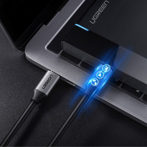 Kabel przewód USB-C 3.1 - USB-C 3.1 1.5m - szary Kabel przewód USB-C 3.1 - USB-C 3.1 1.5m - szary