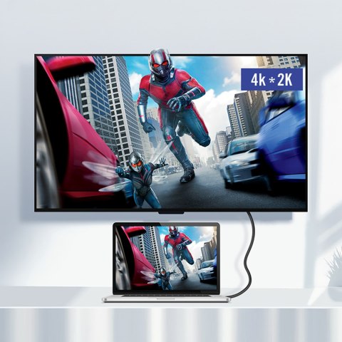 Kabel przewód USB-C 3.1 - USB-C 3.1 1.5m - szary Kabel przewód USB-C 3.1 - USB-C 3.1 1.5m - szary