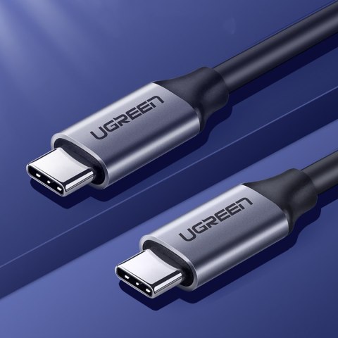 Kabel przewód USB-C 3.1 - USB-C 3.1 1.5m - szary Kabel przewód USB-C 3.1 - USB-C 3.1 1.5m - szary