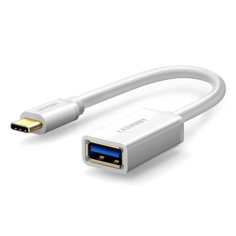 Adapter przejściówka USB-A 3.0 (żeński) - USB-C 3.0 (męski) OTG - biały Adapter przejściówka USB-A 3.0 (żeński) - USB-C 3.0 (męski) OTG - biały