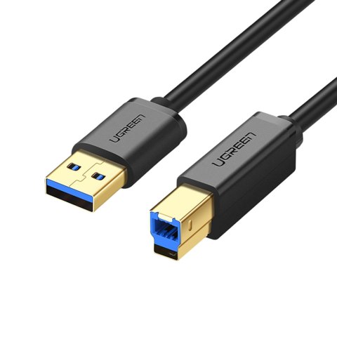 Kabel przewód do drukarki USB-A 3.0 - USB-B 5Gbps 1m - czarny Kabel przewód do drukarki USB-A 3.0 - USB-B 5Gbps 1m - czarny