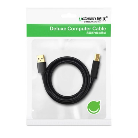 Kabel przewód do drukarki USB-A 3.0 - USB-B 5Gbps 1m - czarny Kabel przewód do drukarki USB-A 3.0 - USB-B 5Gbps 1m - czarny