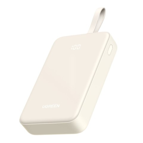 Powerbank 20000mAh 22.5W USB-C USB-A wbudowany kabel USB-C - biały Powerbank 20000mAh 22.5W USB-C USB-A wbudowany kabel USB-C - biały