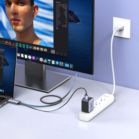 Kabel kierunkowy HDMI - DisplayPort 4K 60Hz 2m - szary Kabel kierunkowy HDMI - DisplayPort 4K 60Hz 2m - szary