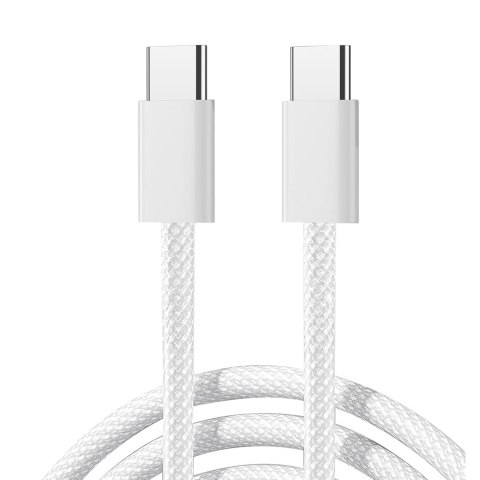 Kabel przewód Ben Series USB-C 60W 1 m - biały Kabel przewód Ben Series USB-C 60W 1 m - biały