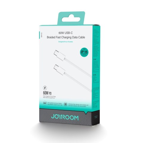 Kabel przewód Ben Series USB-C 60W 1 m - biały Kabel przewód Ben Series USB-C 60W 1 m - biały