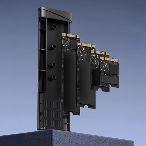 Obudowa na dysk M.2 NVMe PCIe SSD - srebrna Obudowa na dysk M.2 NVMe PCIe SSD - srebrna
