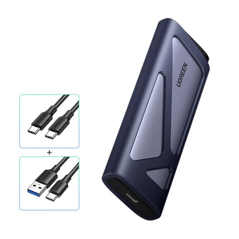 Obudowa na dysk M.2 NVMe/SATA SSD - srebrna Obudowa na dysk M.2 NVMe/SATA SSD - srebrna